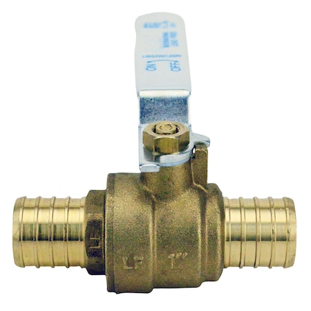Apollo 1 in. Brass PEX Barb Ball Valve APXV11